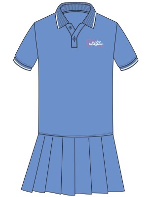 Sky Blue Polo Dress -- [PRE K - FS1,FS2]